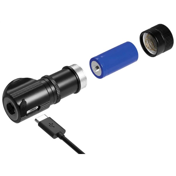 Фото - Ліхтар налобний EMOS LED P3544 500Lm Li-Ion 800 mAh налоб.пласт.
